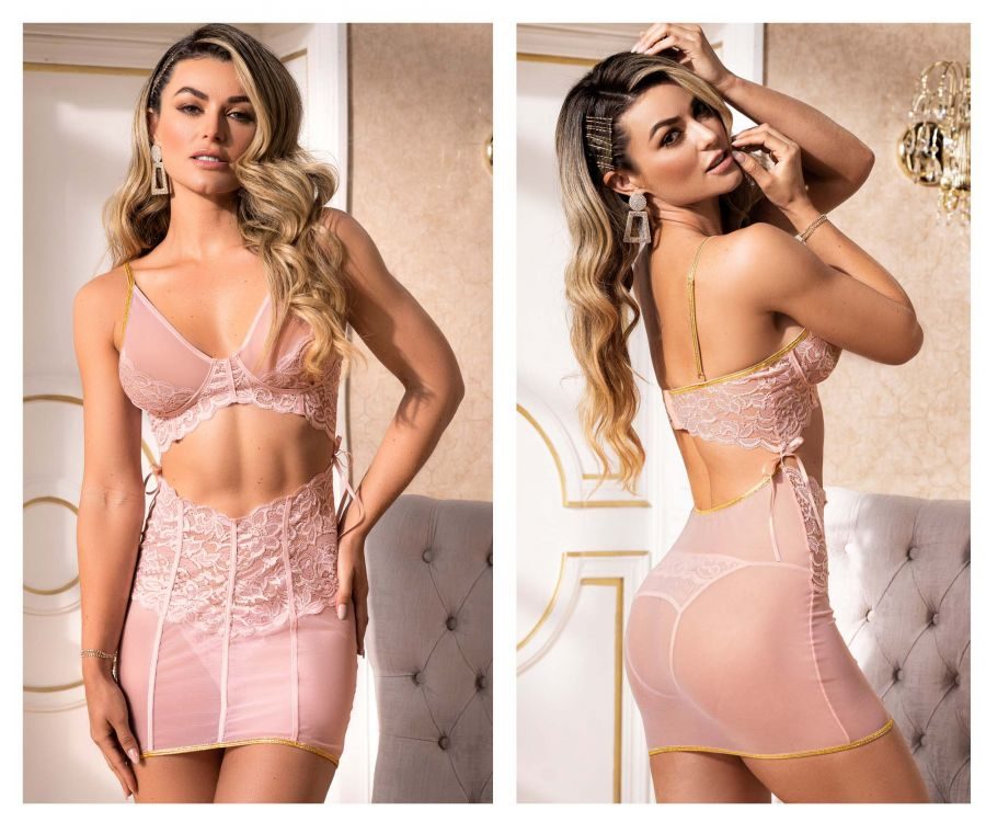 Mapale 7374 Babydoll and Two Piece Set