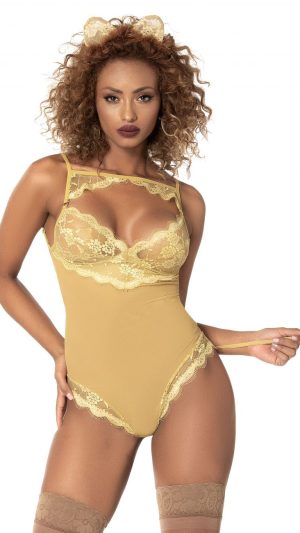 Seductive Playful Lace Lion Teddy Lingerie