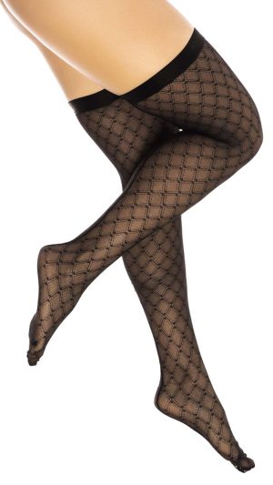 Mapale 1112 Diamond Mesh Thigh High